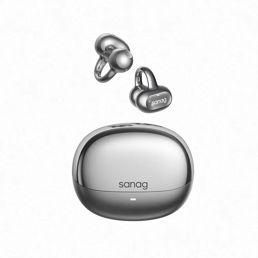 Sanag S8S Bluetooth 5.4 Ear Clip-øretelefoner - vanntette og støyreduserende