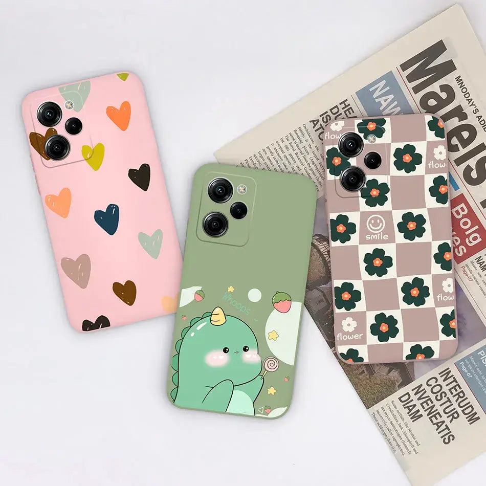 Trendy Silicone Phone Case For Xiaomi Poco X5 Pro 5G