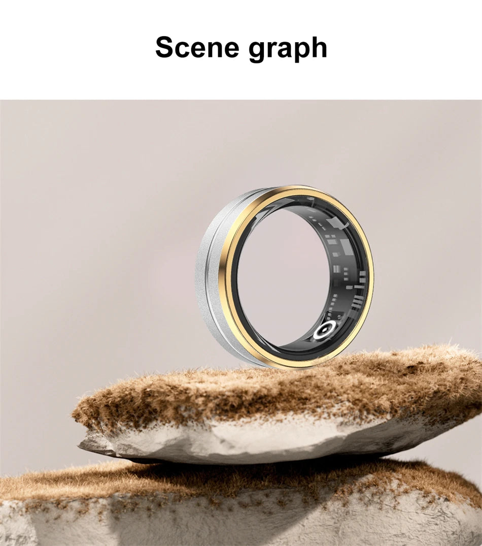ChiBear 5ATM Waterproof Smart Ring - Track Health Effortlessly