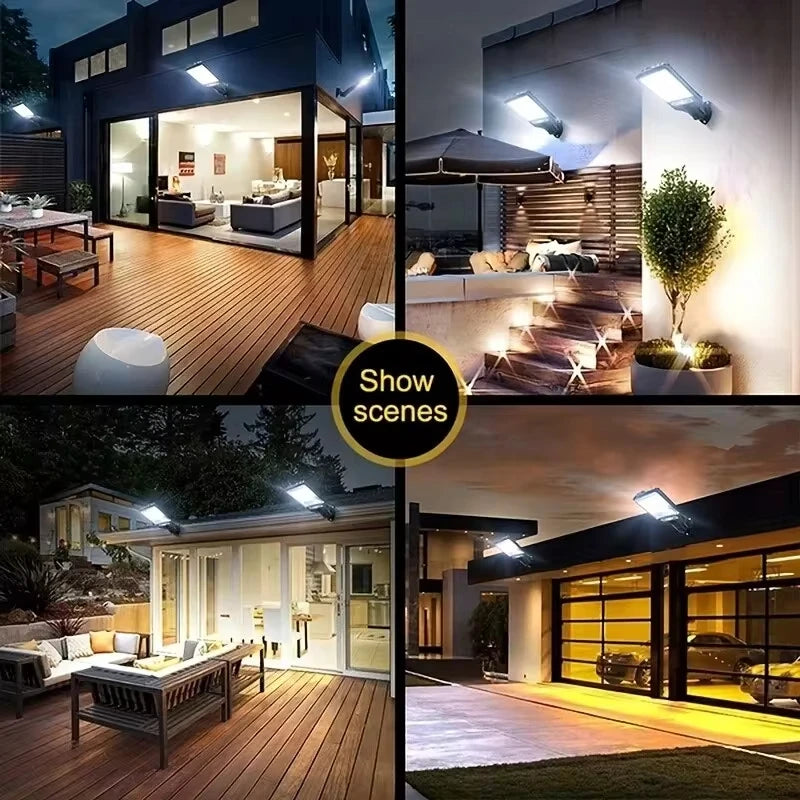 108 COB Solar Outdoor Lamps With Remote Control And Motion Sensor