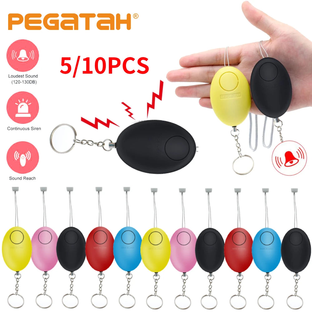 PEGATISAN 120dB Keychain Safety Alarm - Compact Personal Device