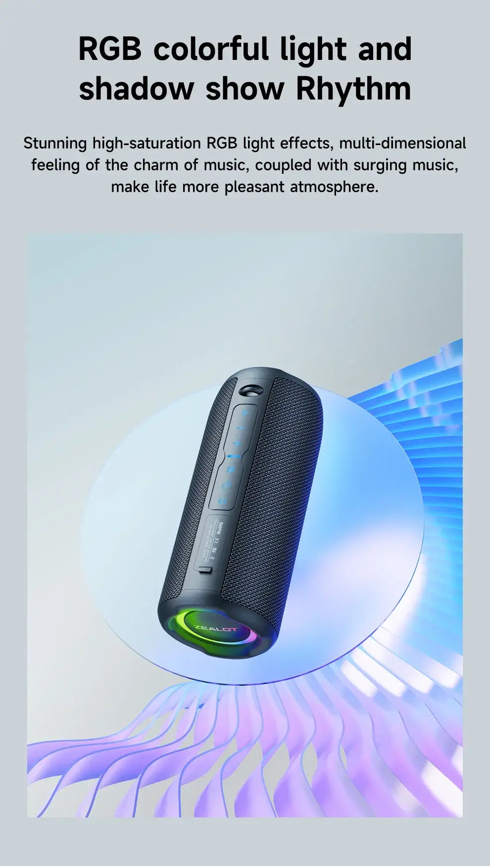 ZEALOT S49PRO Bluetooth Speaker 20W Waterproof with 10H Playtime