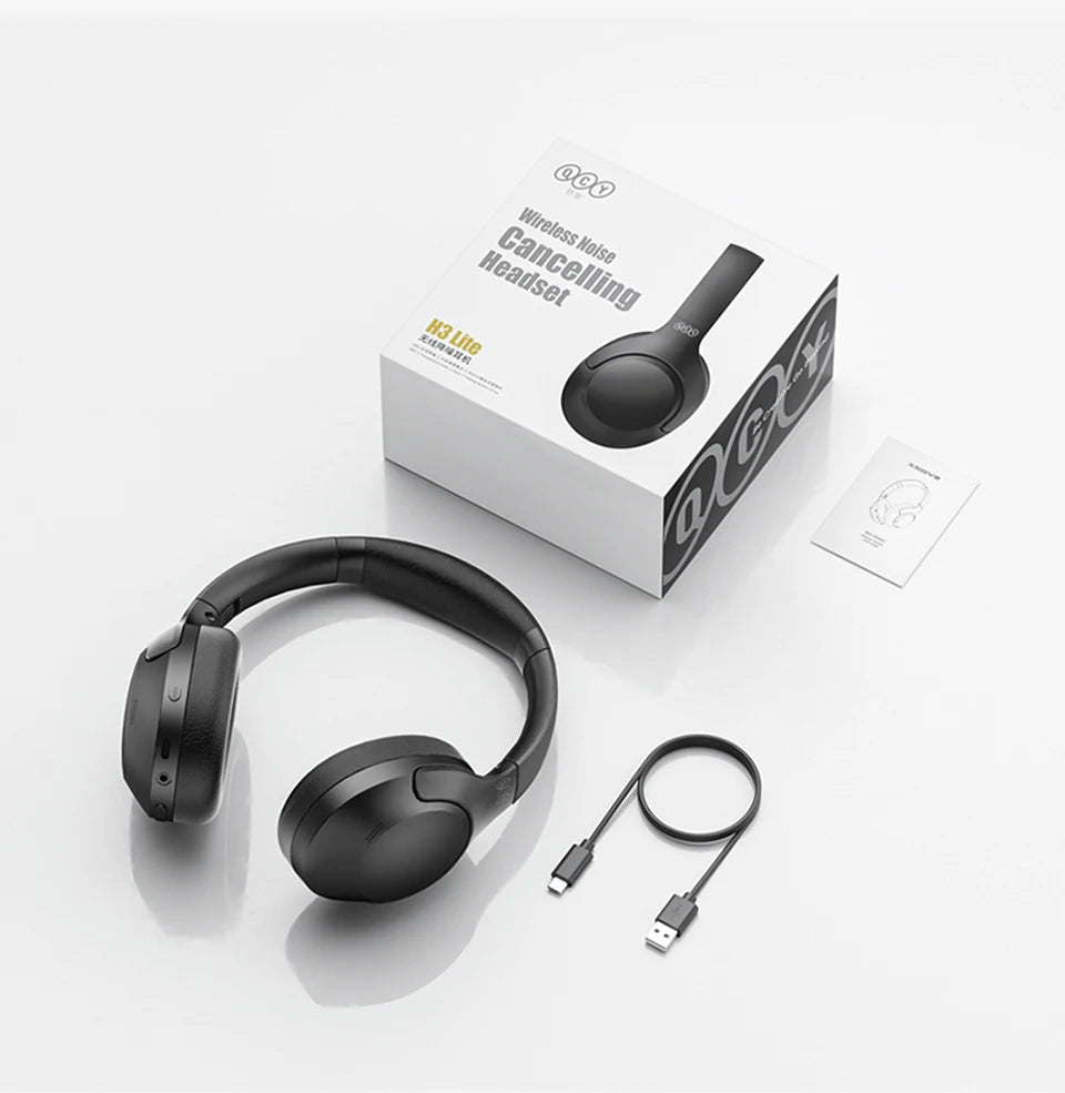 QCY H3 Lite ANC Wireless Headphones with 60-Hour Battery