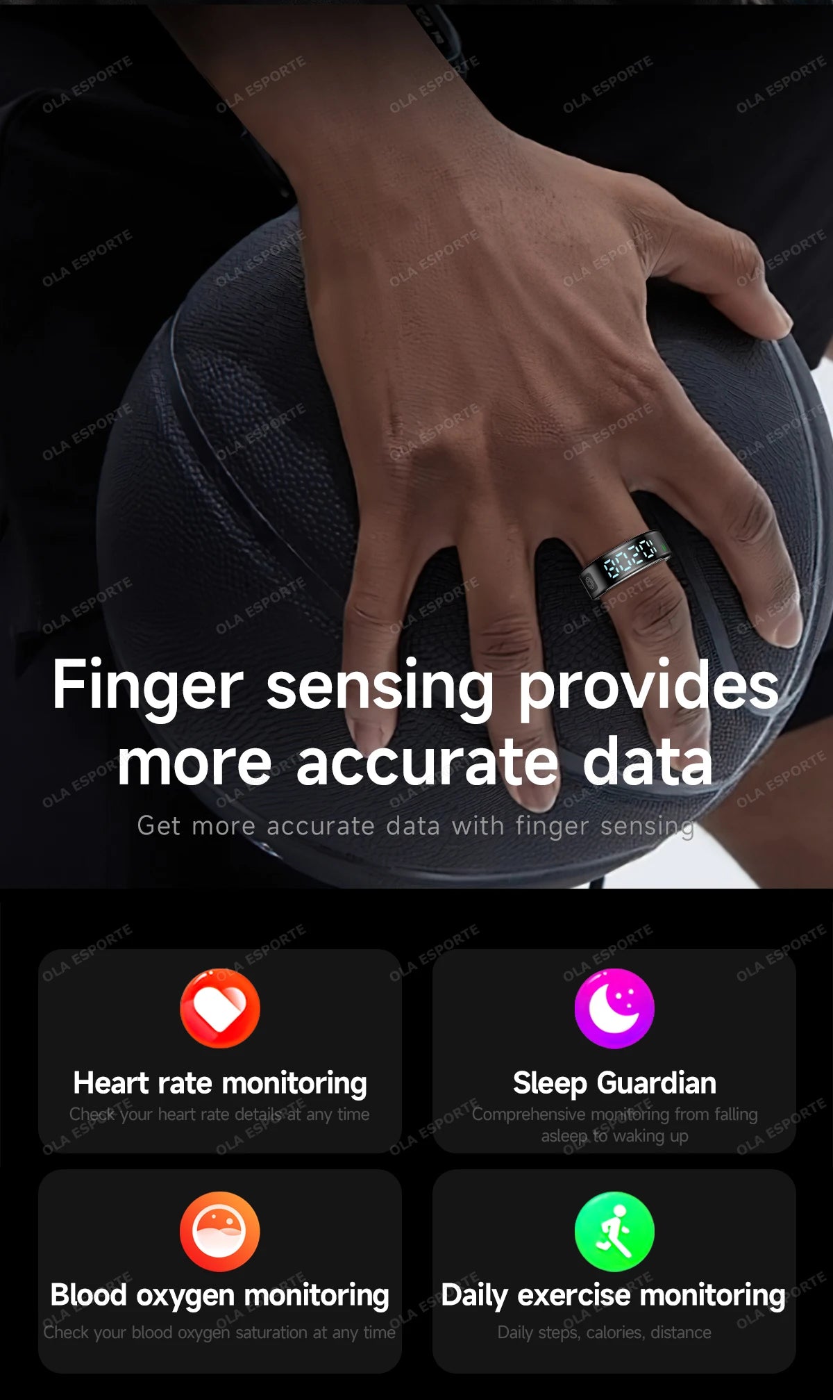Xiaomi Smart Ring - Waterproof Health Monitor with Gesture Control