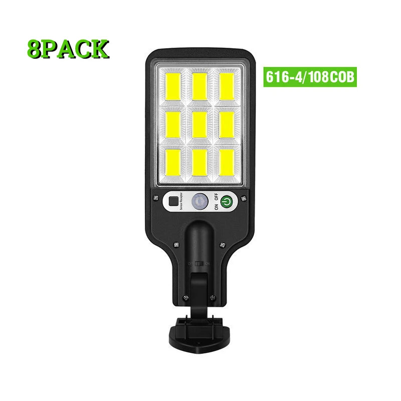 108 COB Solar Outdoor Lamps With Remote Control And Motion Sensor