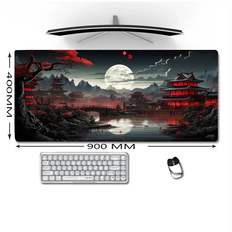 XGZ Starry Sky Moon XXL Anti-Slip Gaming Mat