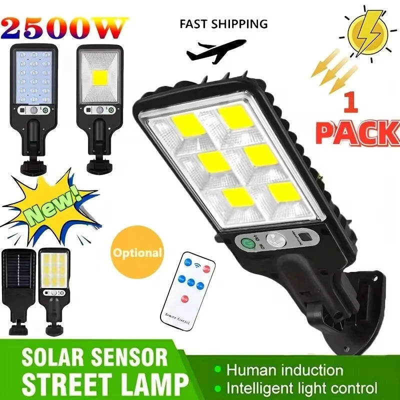 108 COB Solar Outdoor Lamps With Remote Control And Motion Sensor