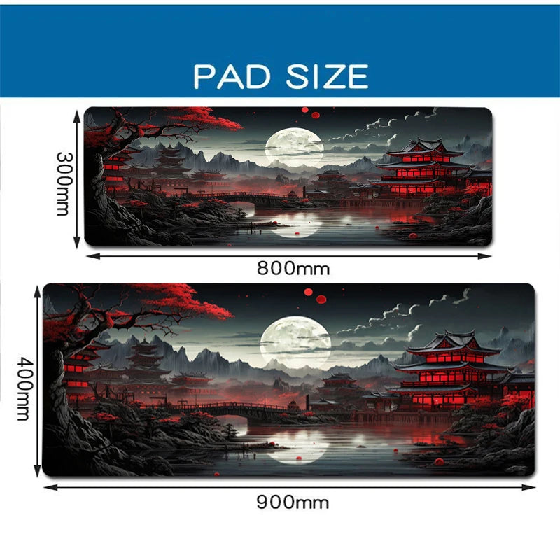 XGZ Starry Sky Moon XXL Anti-Slip Gaming Mat