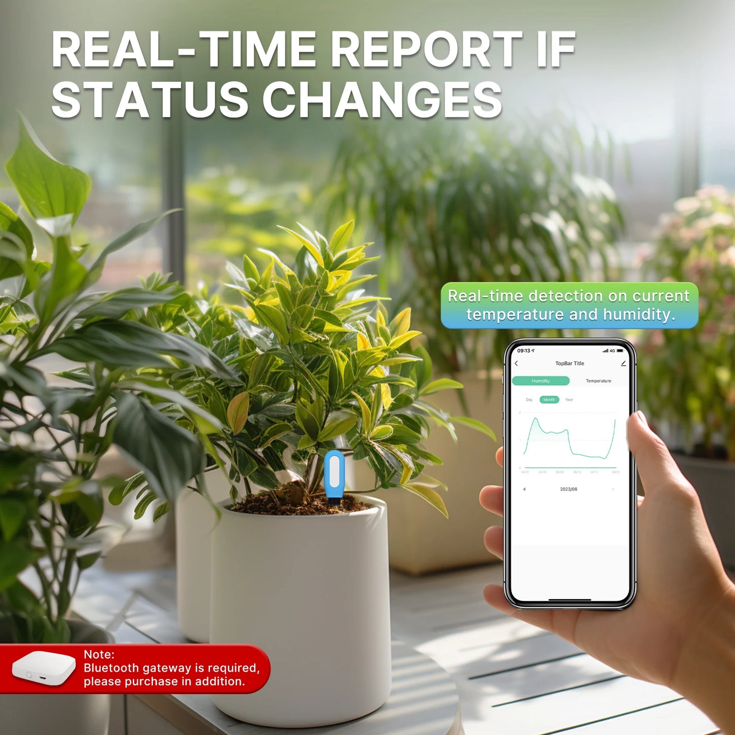 Tuya Smart Garden Soil Moisture Meter Monitor
