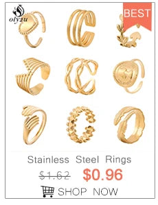 Smart Stainless Steel Temperature Sensitive Ring for Couples