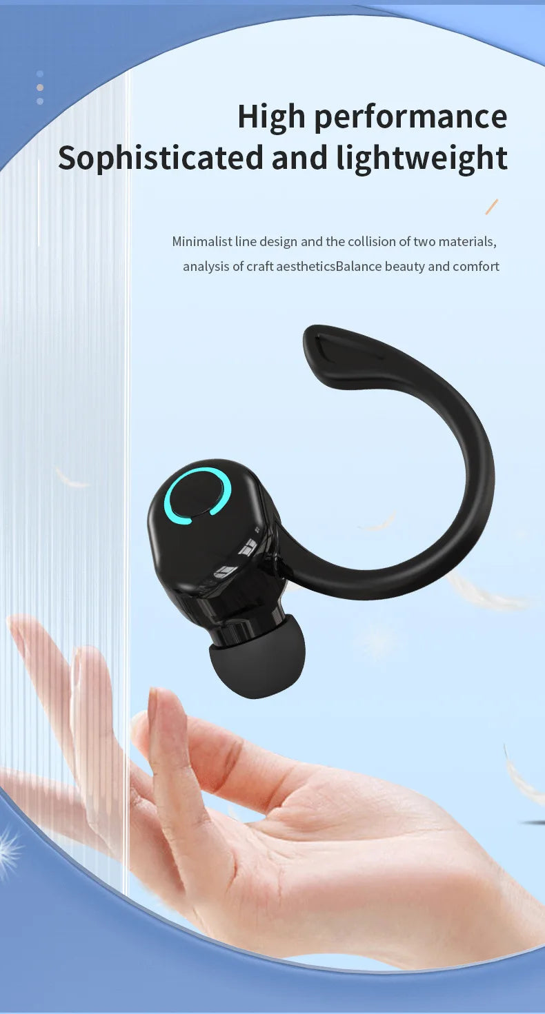 VIKEFON Bluetooth 5.2 Headset - Sport Ear Hook Design