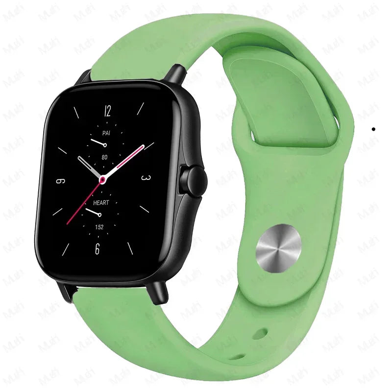 PEO 20mm/22mm silikonklokkerem for Amazfit GTS/GTR - Unisex erstatningsbånd