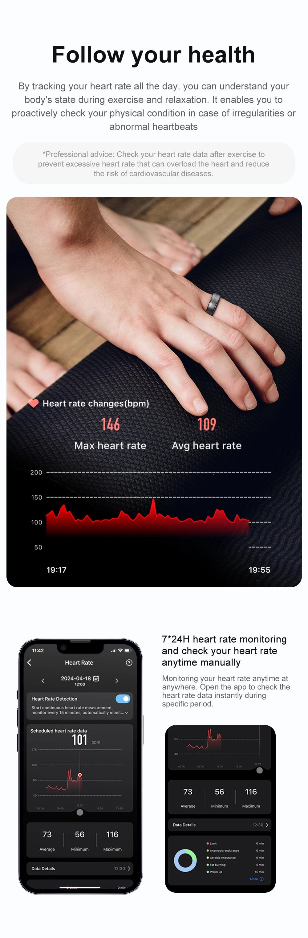 COLMI R06 Smart Ring - Heart Rate & Oxygen Monitor