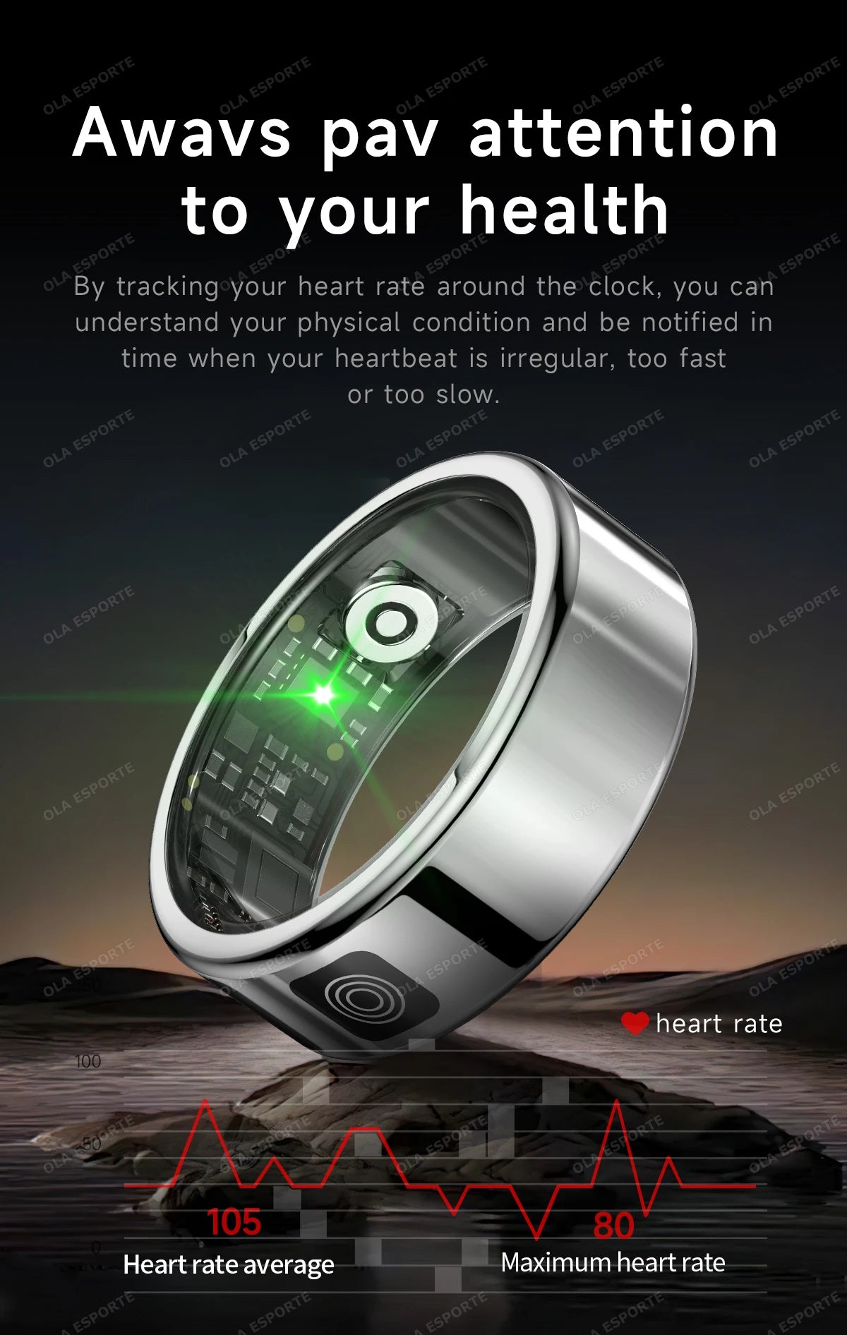 Xiaomi Smart Ring - Waterproof Health Monitor with Gesture Control