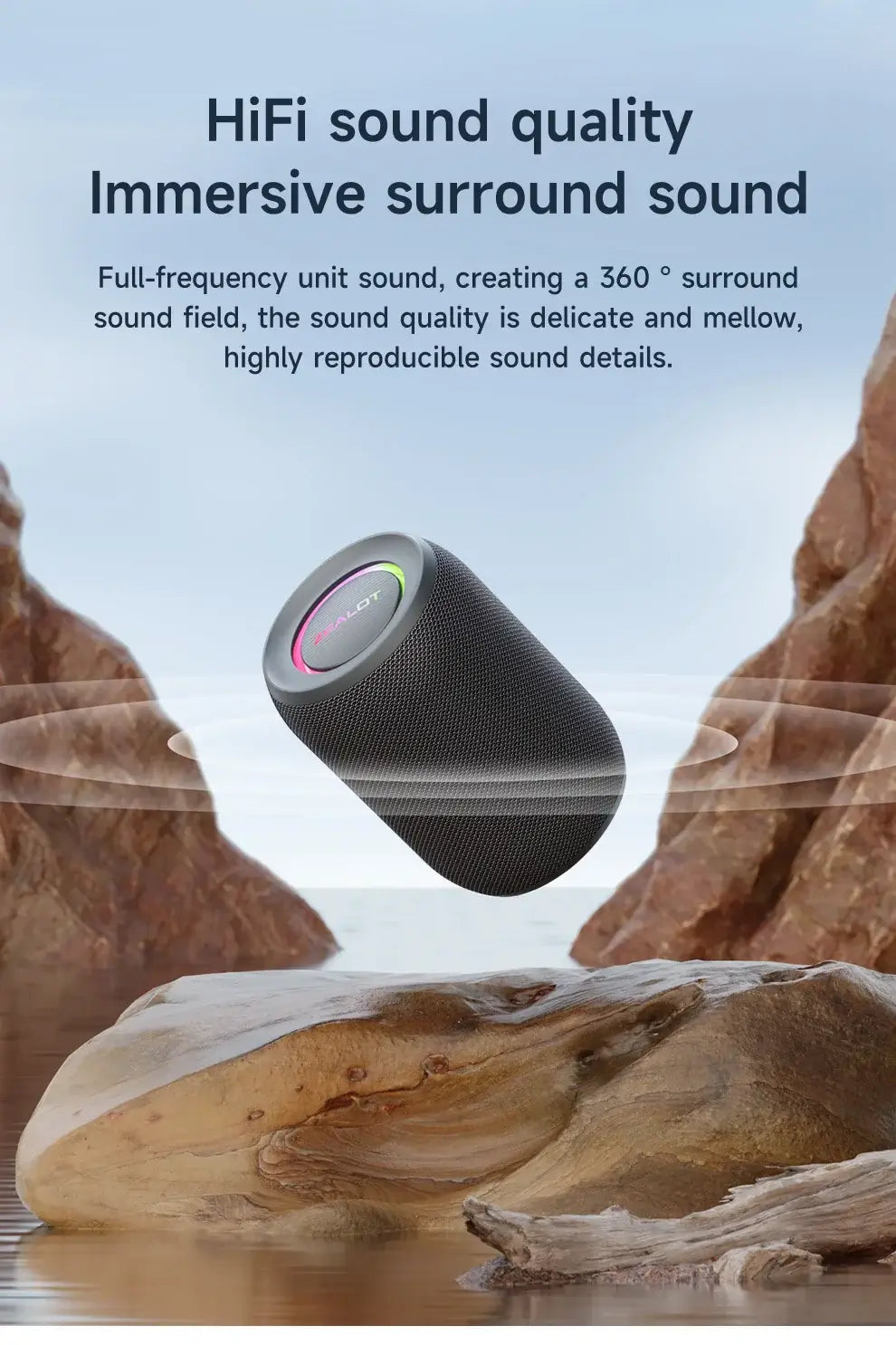 Zealot-S32PRO Powerful Bluetooth Speaker with Deep Bass