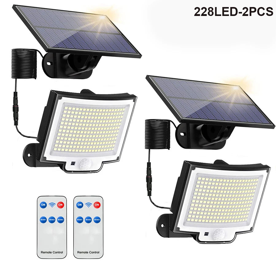 Newstyle Solar Flood Lights with Motion Sensor, Waterproof