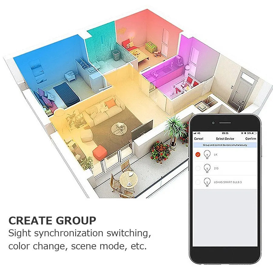 Ammtoo GU10 Smart Light Bulb - Bluetooth RGB LED Control