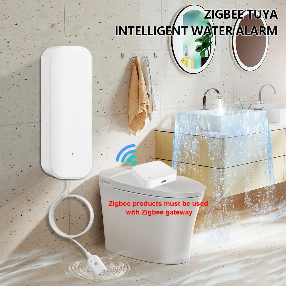 Rilevatore di perdite d'acqua ONENUO Zigbee con avvisi tramite app intelligente