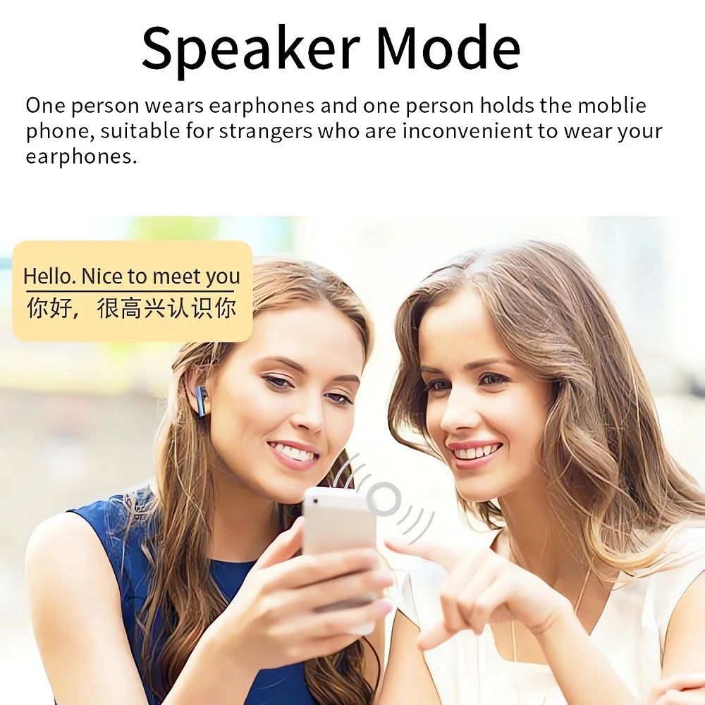YIBOYUAN AI Translator Earbuds - 74 Languages Real-Time