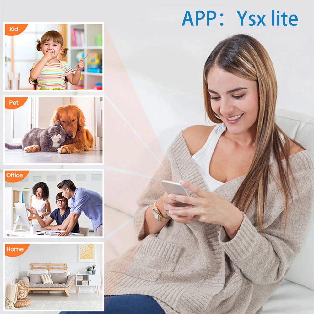 X5 Mini HD 1080P WiFi Camera - Stylish Home Security Monitor