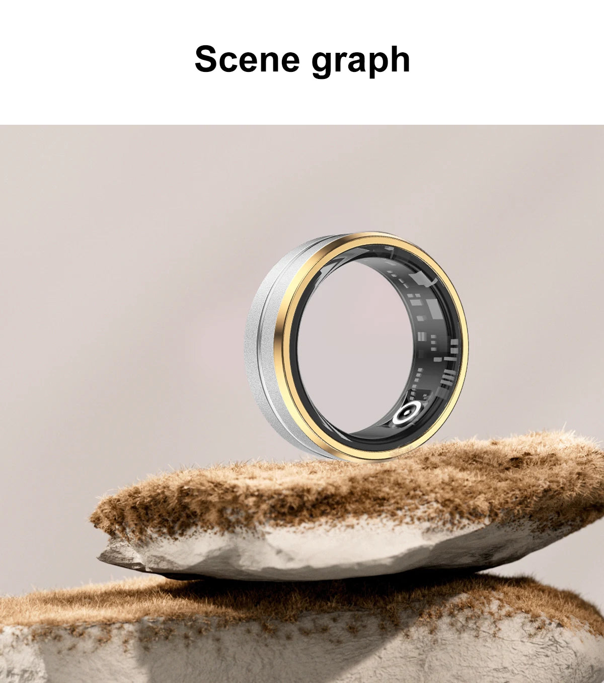 MISIRUN 2024 Smart Ring - Hjerte- og oksygenmonitor