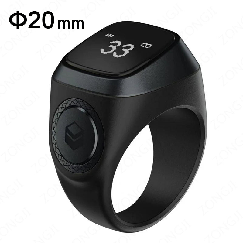ZONGJI Smart Tasbih Ring - Track Prayers & Steps