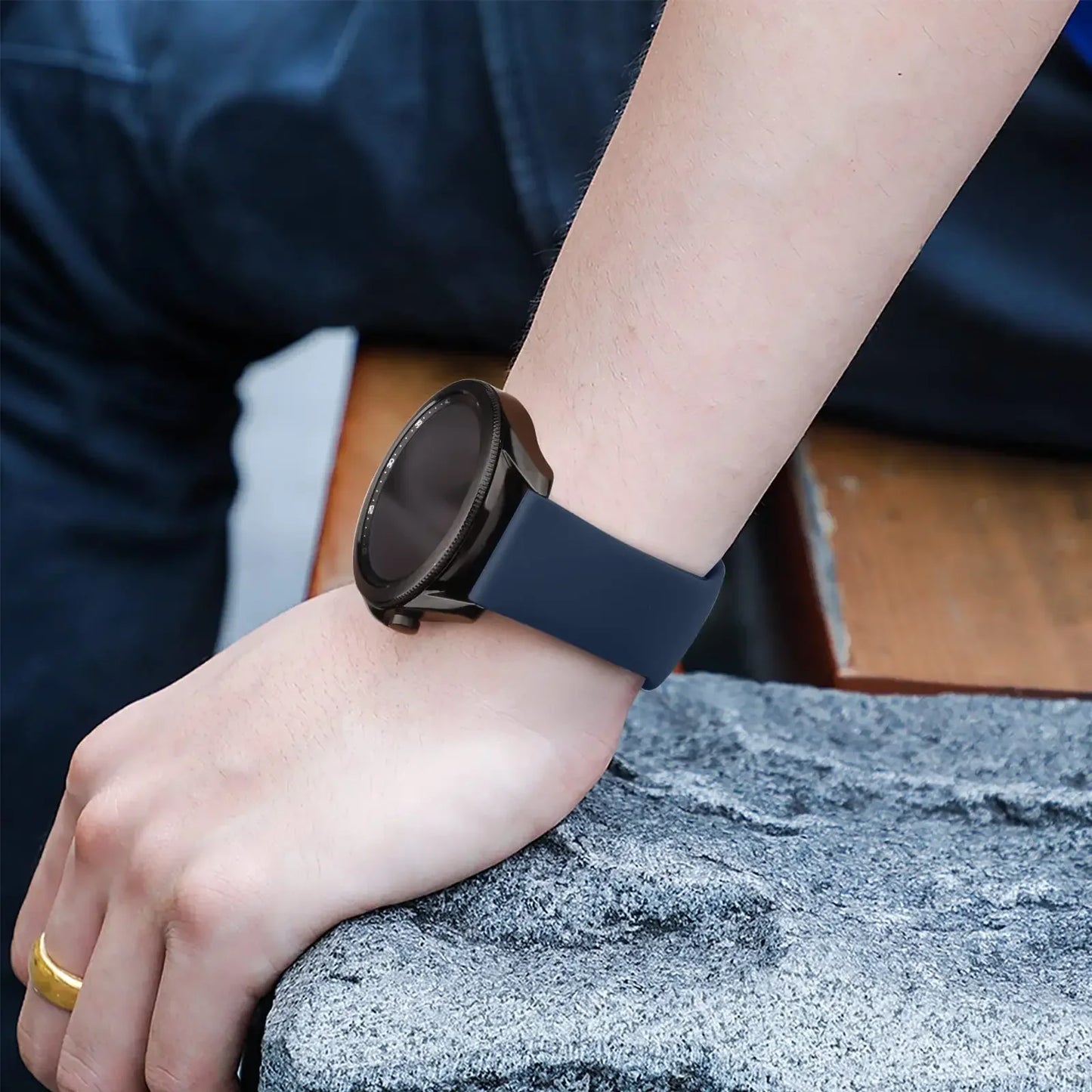 PEO 20mm/22mm silikonklokkerem for Amazfit GTS/GTR - Unisex erstatningsbånd