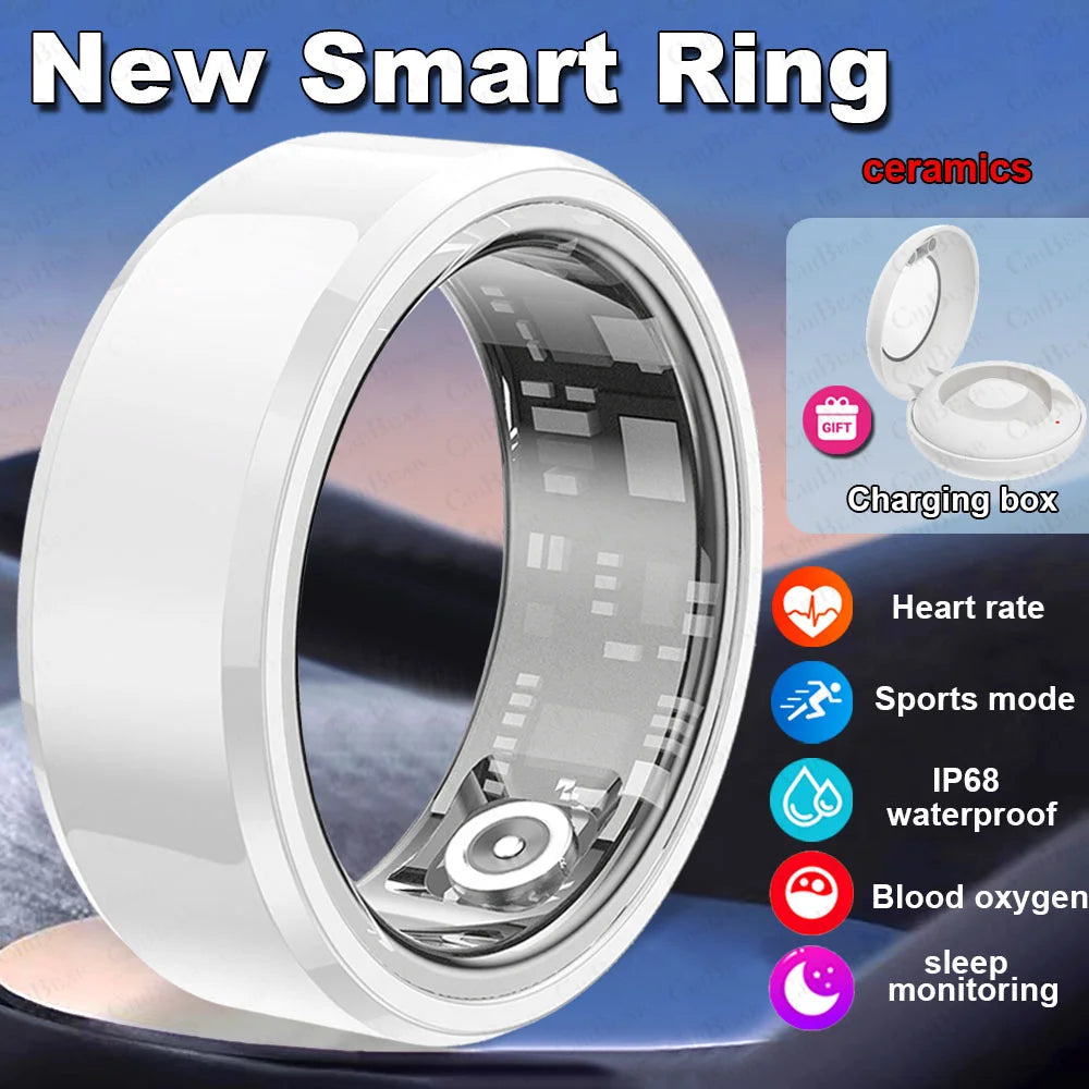 ChiBear 5ATM Waterproof Smart Ring - Track Health Effortlessly
