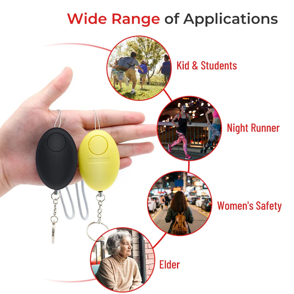 PEGATISAN 120dB Keychain Safety Alarm - Compact Personal Device