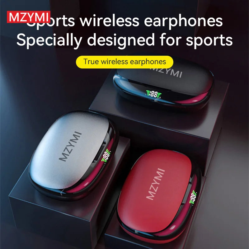 mzymi S730 TWS trådløse ørepropper - Bluetooth 5.3 vanntett design