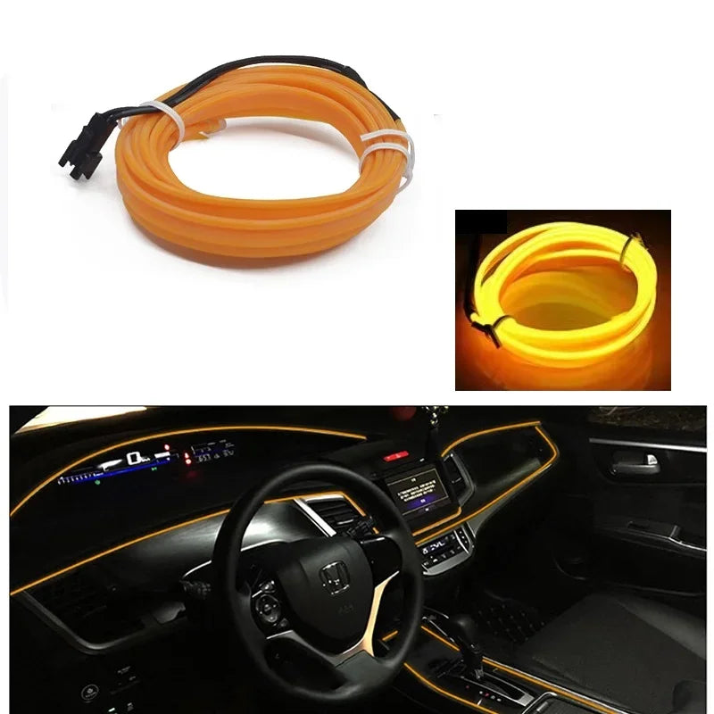 3M/5M Car Interior Led Neon Strip EL Wiring Diode