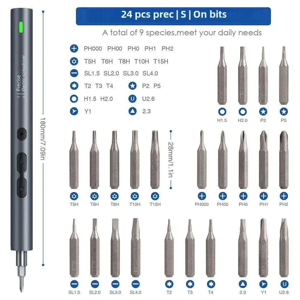 UF·TOOLS 28/62 in 1 Electric Screwdriver Set - Cordless Power Tool