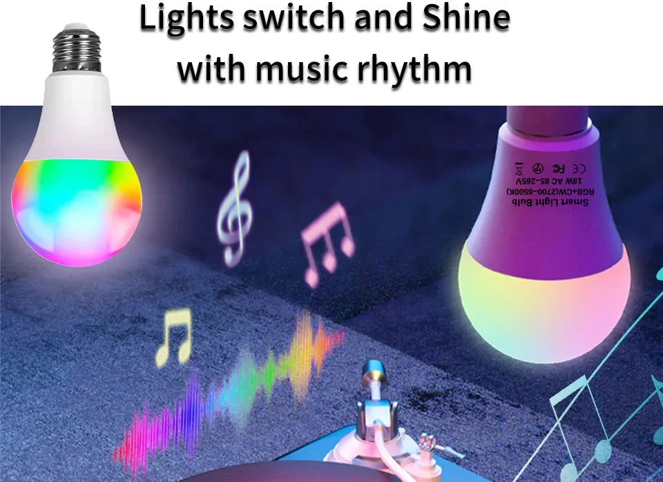 Smart RGB LED Bulb E27 - Tuya App Controlled