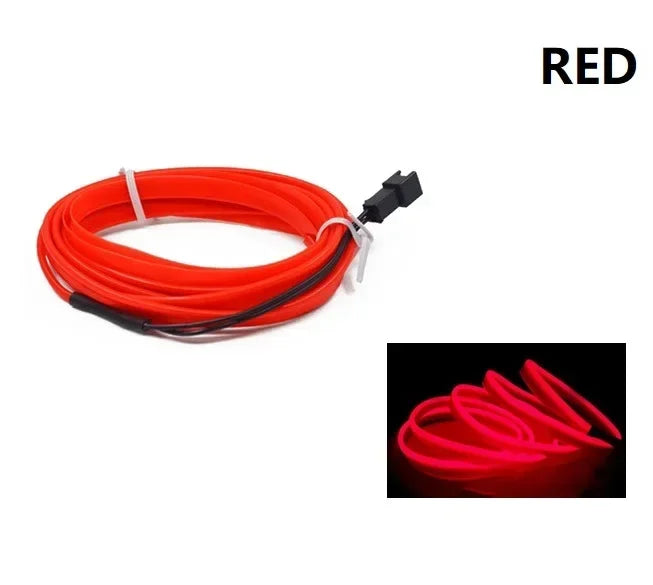 3M/5M Car Interior Led Neon Strip EL Wiring Diode