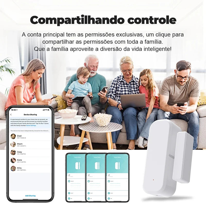 Sensore porta WiFi Tuya XMSJ - Sicurezza controllata tramite app