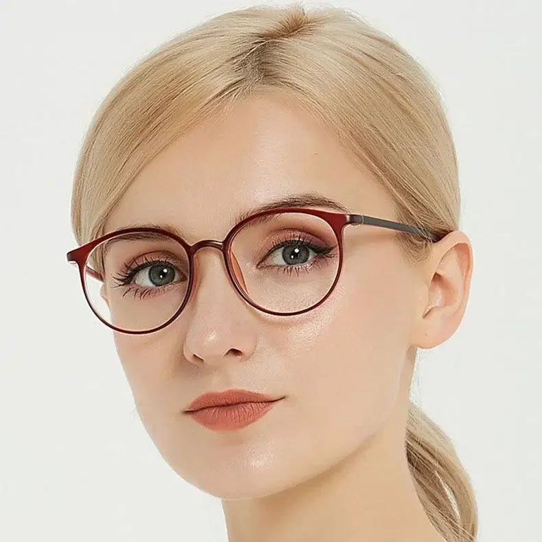 Ultralight Round Reading Glasses - Anti Blue Light