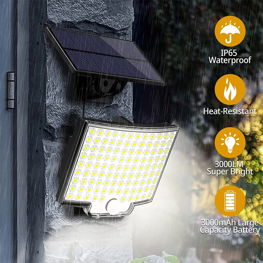 Newstyle Solar Flood Lights with Motion Sensor, Waterproof