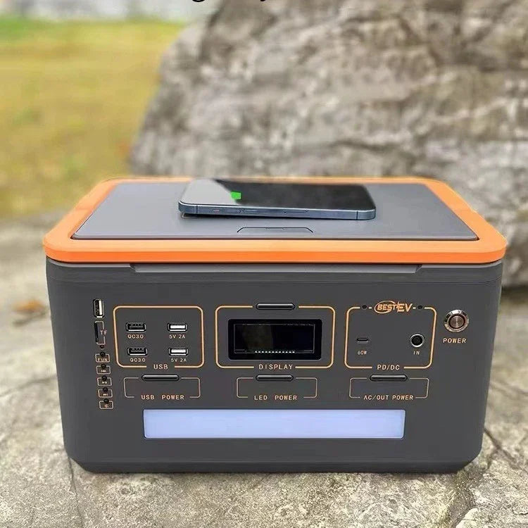 500W Portable Solar Power Station with LiFePO4 Battery