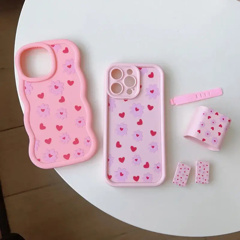 Love Sunflower iPhone 16 Fast Charger Case Set