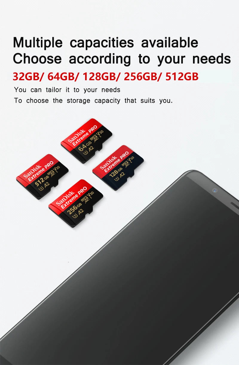 SanDisk Extreme PRO Micro SD Card 200MB/s for 4K Video