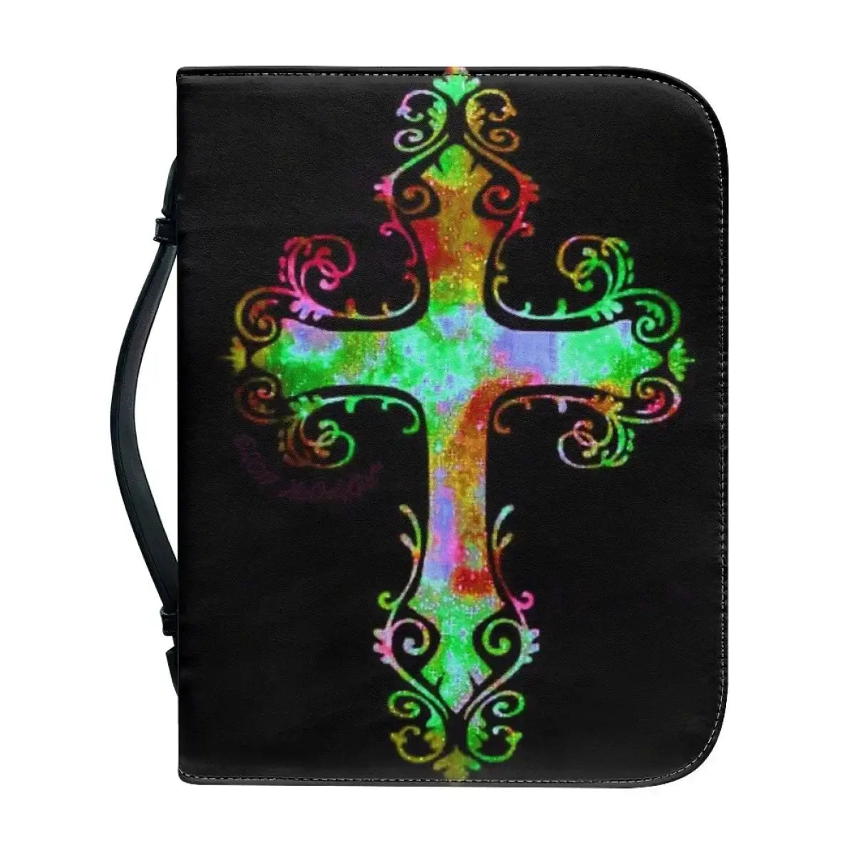 Classic Leather Print Personalized Bible Cover Case Bags