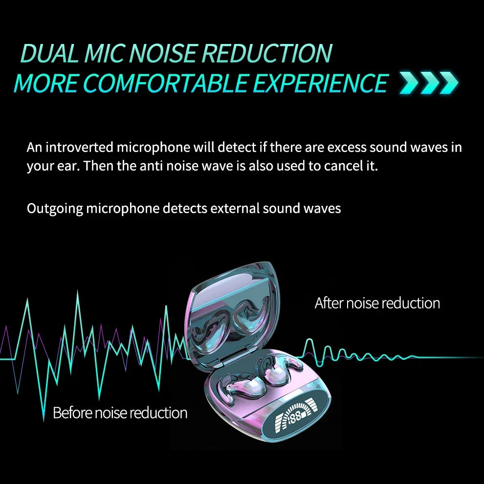 Tiny Wireless Sleep Earbuds with Noise Cancelling Feature