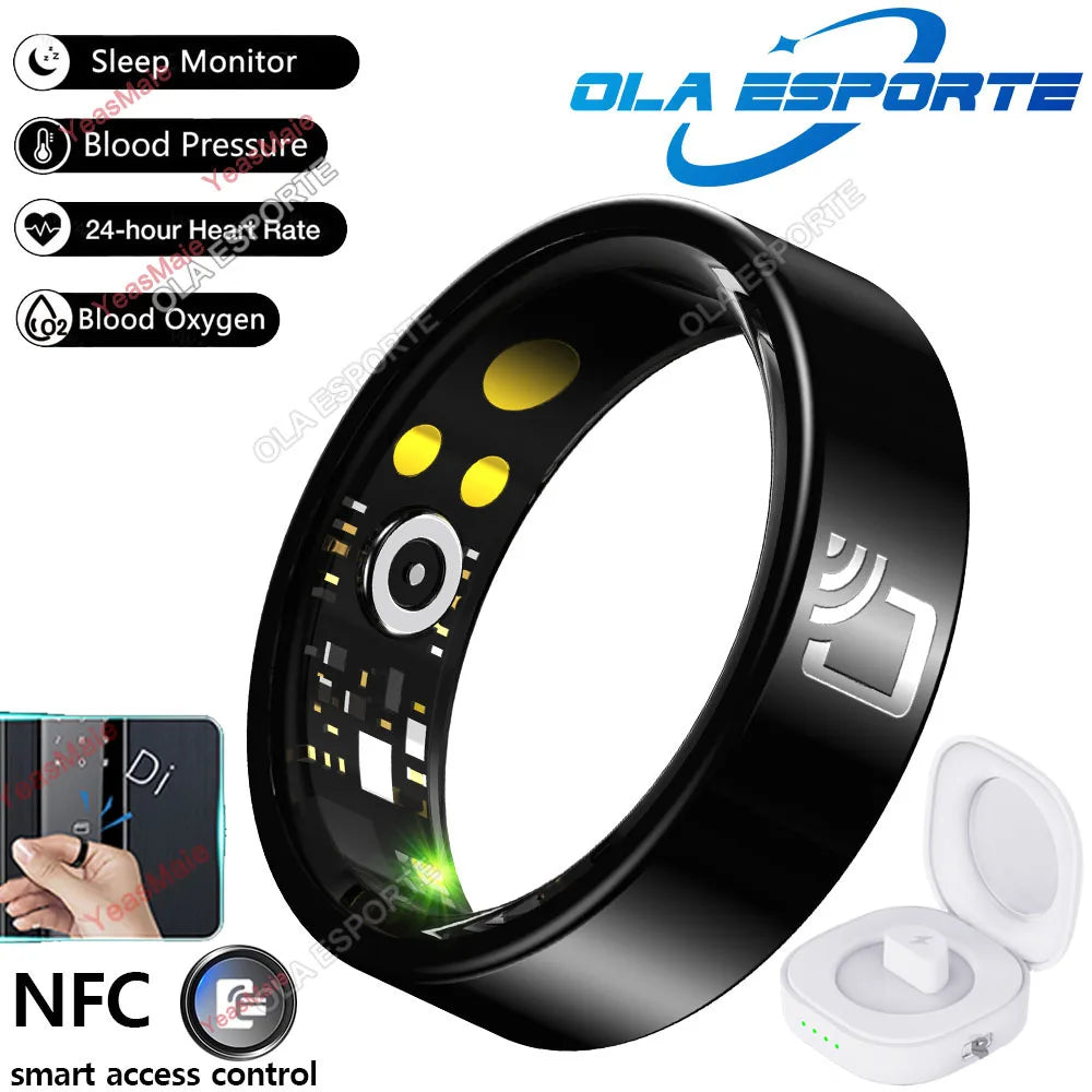 Ola Esporte Smart Ring - Monitoraggio della salute in tempo reale e accesso NFC