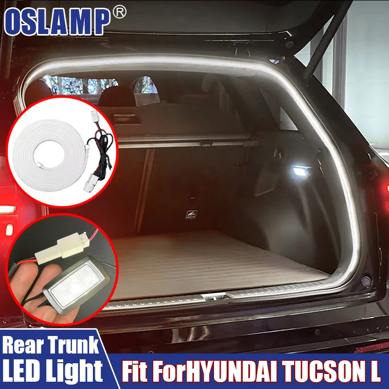 LED Car Light Rear Trunk White Light Bar For Hyundai