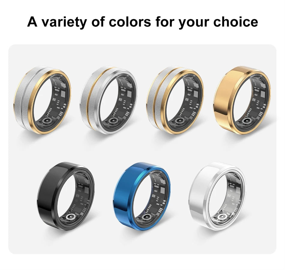 ChiBear 5ATM Waterproof Smart Ring - Track Health Effortlessly
