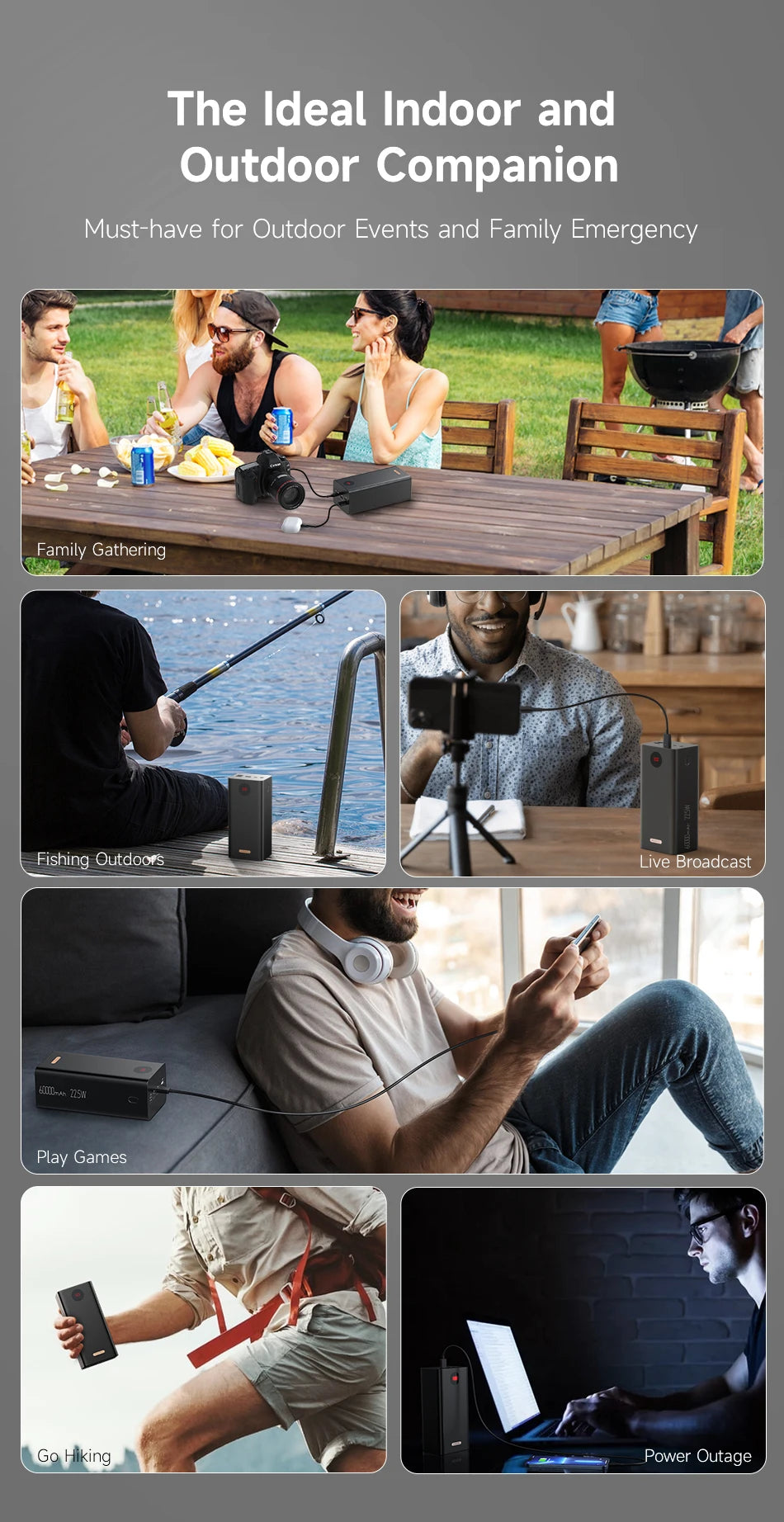 ROMOSS PEA60 60000mAh Power Bank - Fast Charging Solution