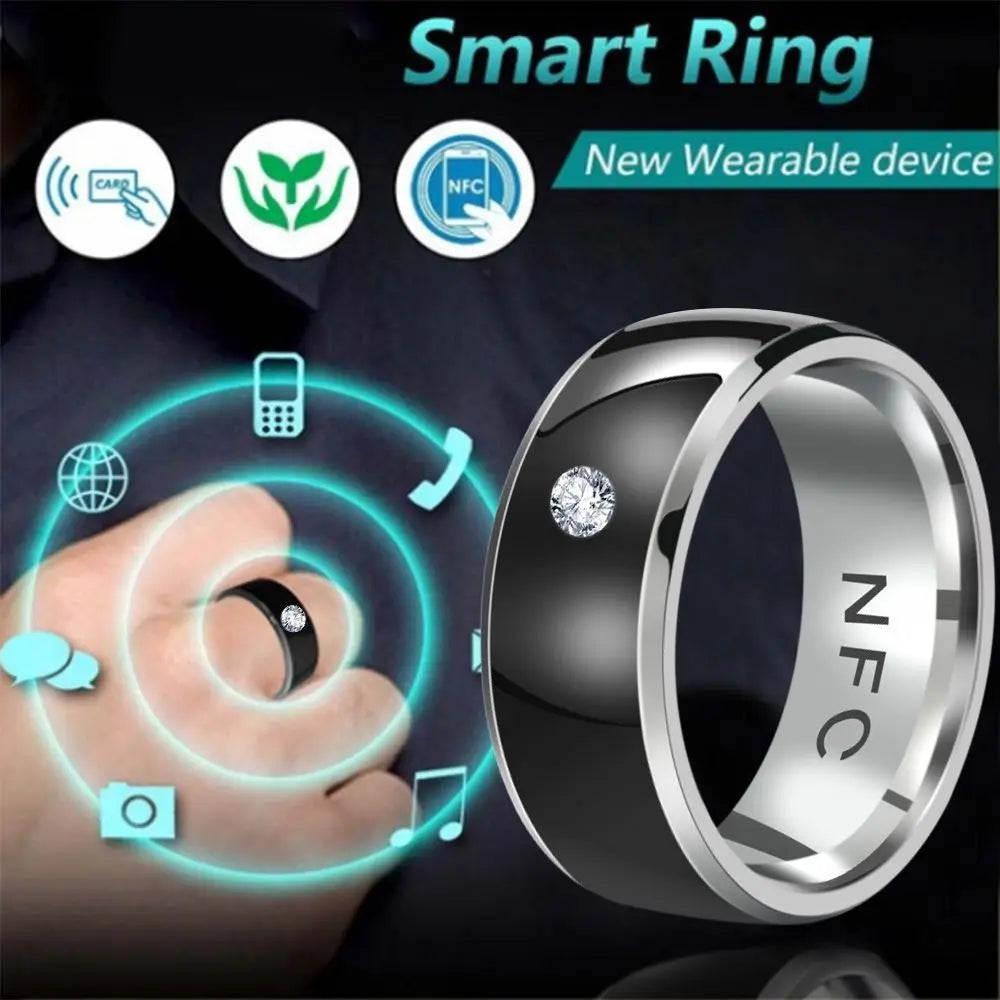 NoEnName NFC Smart Ring - Waterproof Stainless Steel Wearable