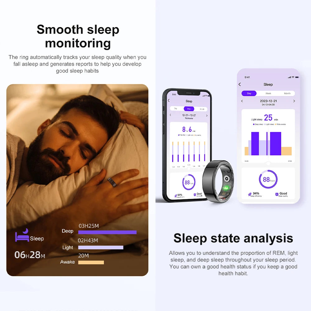 COLMI R02 Smart Ring - Waterproof Health Monitor & Tracker