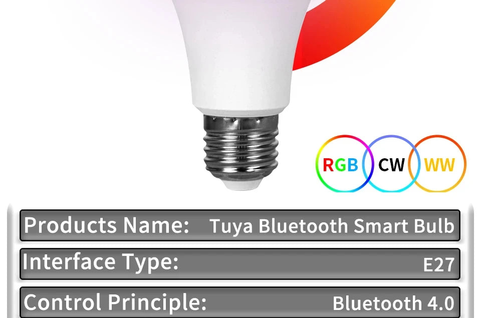 Smart RGB LED Bulb E27 - Tuya App Controlled