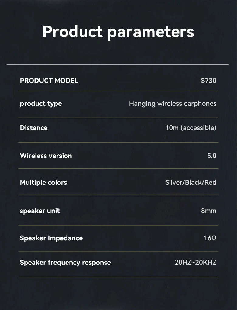 mzymi S730 TWS trådløse ørepropper - Bluetooth 5.3 vanntett design